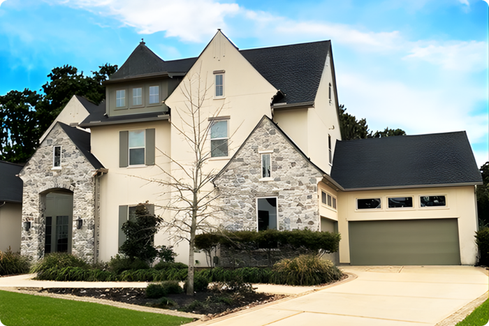 Texas house stucco facade Texas house stucco facade